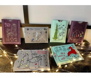 Türchen Stickserie ITH - Schokolinsen Adventskalender to go Hüllen Vol. 2